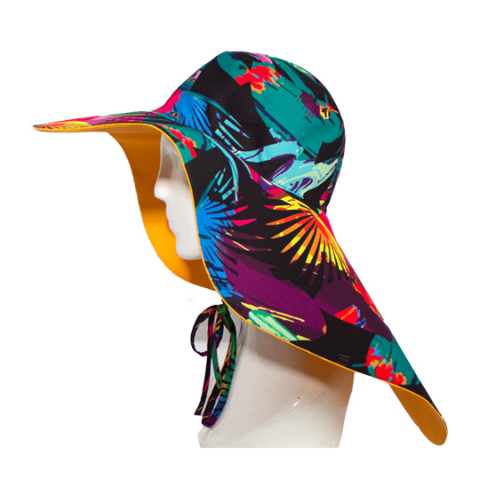 کلاه لب بلند هاوایی مشکی 3-2posht-boland