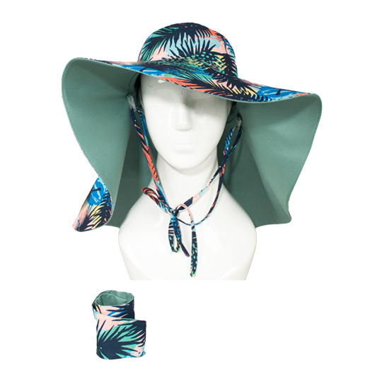 کلاه لب بلند هاوایی آبرنگی 5posht-boland