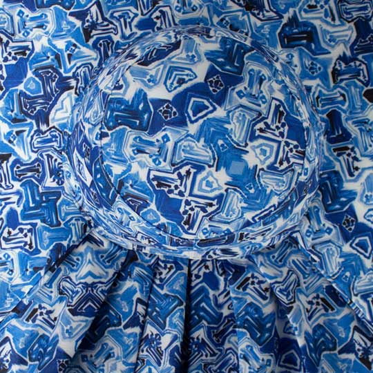 کلاه پشت پیلی دار آبرنگی آبی 5-4posht-pili