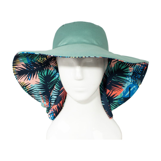 کلاه پشت پیلی دار هاوایی آبرنگی 7-3posht-pili