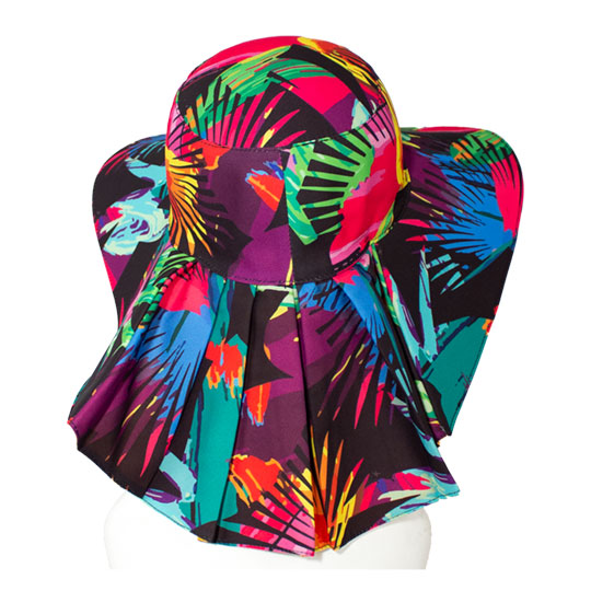 کلاه پشت پیلی دار هاوایی مشکی 8-2posht-pili