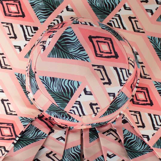 کلاه پشت پیلی دار مثلث هندسی 9-3posht-pili