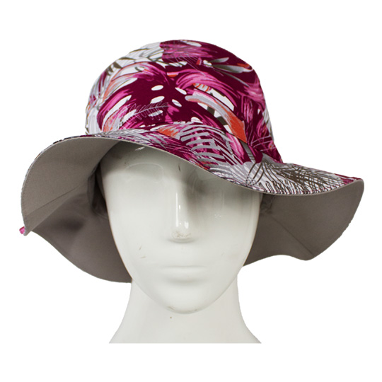 کلاه تارتن طرح هاوایی بنفش 15sade