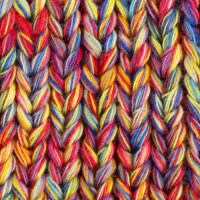 کلاه لب برگرد نخ هفت رنگ abibanafhsh1