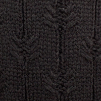 سه تکه طرح شکوفه کلاه پوم دار و شال بلند و دستپوش طرح شکوفه کرم تیره