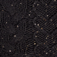 سه تکه آران مارپیچ طرح قلب پولک کلاه فرانسوی و شال گردنی و دستپوش پولکی خردلی