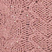 سه تکه آران مارپیچ طرح قلب پولک کلاه فرانسوی و شال گردنی و دستپوش پولکی خردلی