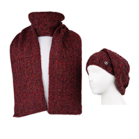 دو تکه لیس لیس طرح مارپیچ ریز نخ ملانژ کلاه فرانسوی و شال شده لیس لیس مارپیچ ریز نخ ملانژ سبز