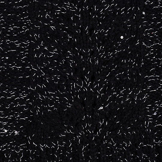 سه تکه آران خط گل طرح-آران-خط-گل-لمه-دار-مشکی