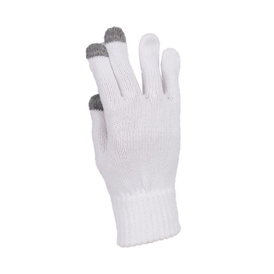 سه تکه آران طرح گندم دستکش-تاچ-سفید