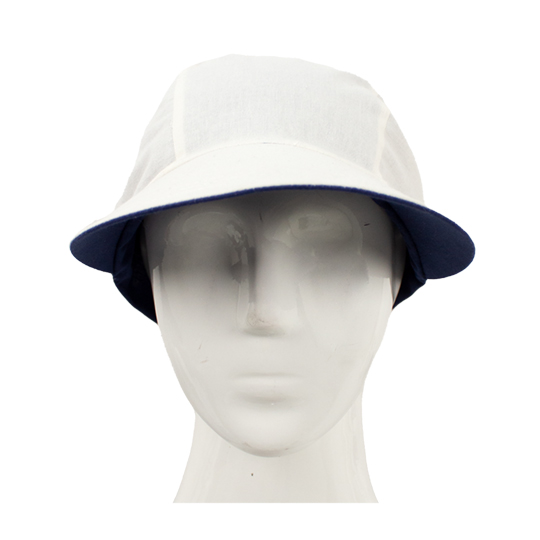 کلاه گره ای ساده شیری آبی 1-4