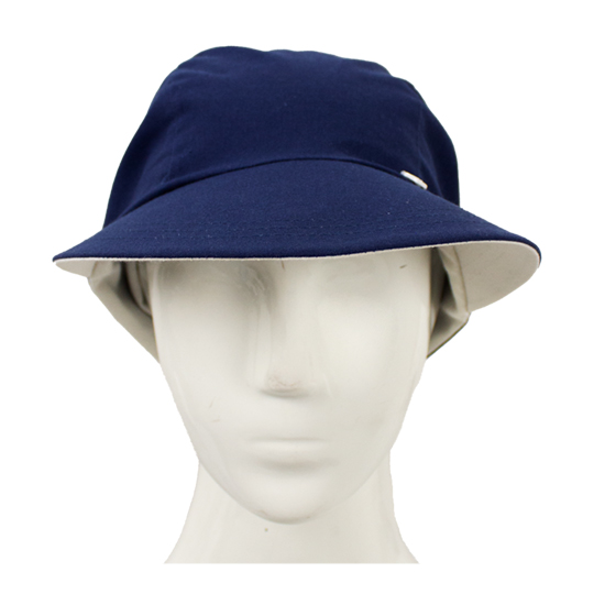 کلاه گره ای ساده شیری آبی 1-2