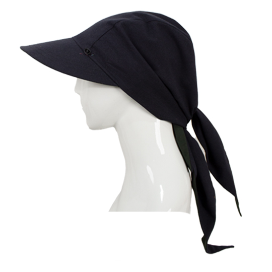 کلاه گره ای ساده مشکی صدری 2-2