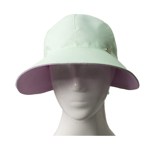 کلاه  شش پر نقاب بلند یاسی پسته ای 4-2