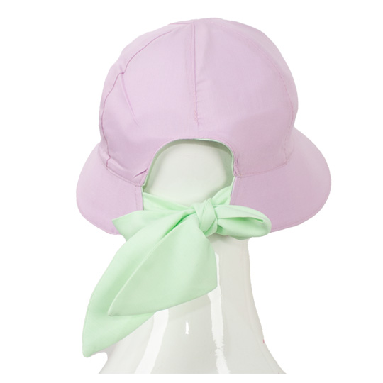 کلاه  شش پر نقاب بلند یاسی پسته ای 4-3