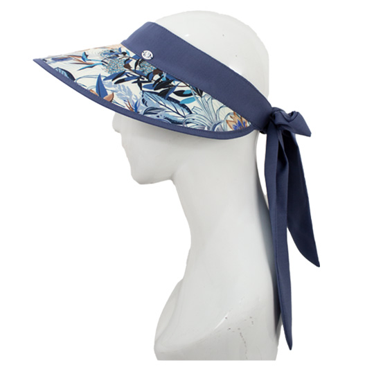 نقاب بلند طرح گل ابی برگ بژ 4-2