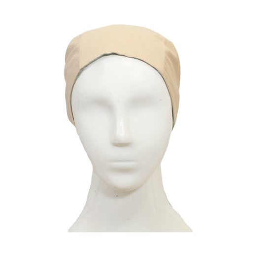 دستمال سر گره ای پسته ای-کرم 6-6