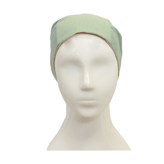 دستمال سر گره ای پسته ای-کرم 6-3