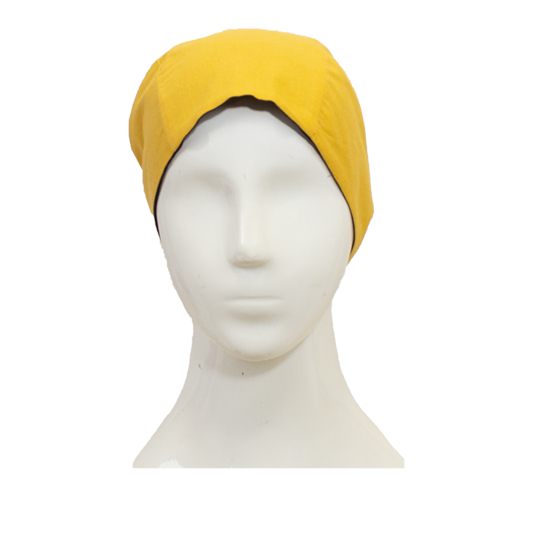 دستمال سر گره ای مشکی-خردلی 2-6