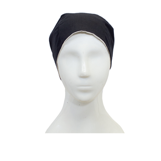 دستمال سر گره ای مشکی-سفید 4-3