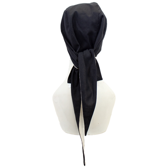 دستمال سر گره ای مشکی-سفید 4-1