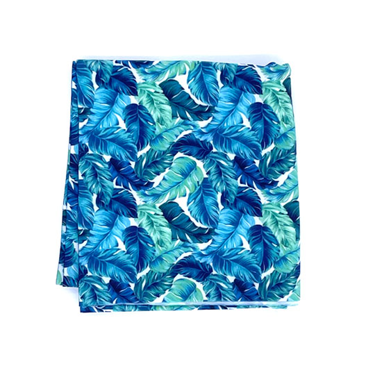 دستمال سر (اسکارف) طرح هاوایی برگ سبز 3-5