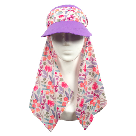 کلاه کلن رو گلدار طرح آبرنگی 1-1