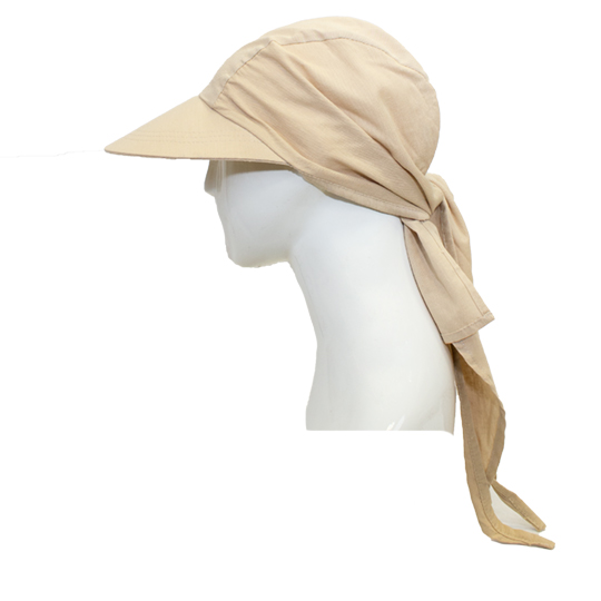 کلاه پشت گره ای تک رو کرم 3-2