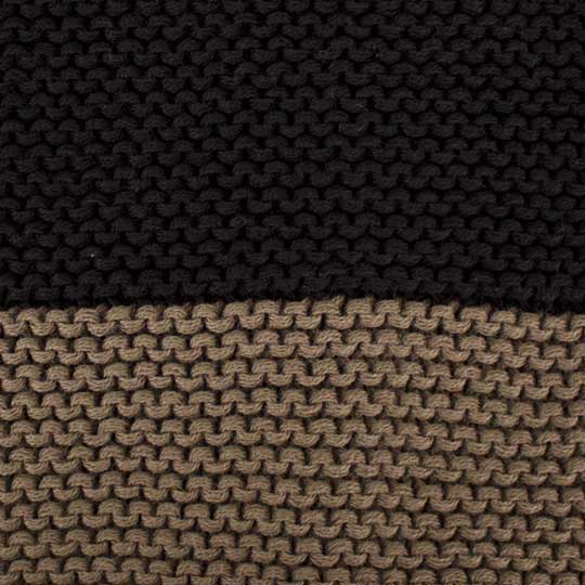 دو تکه بافت رو ساده دورو طرح-شال-رینگی-مشکی