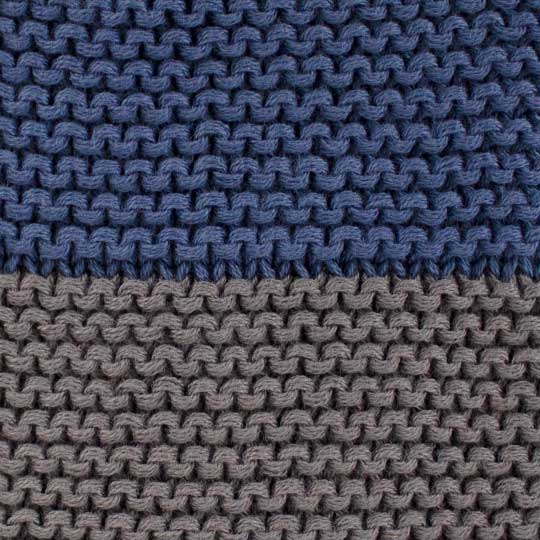 دو تکه بافت رو ساده دورو طرح-شال-رینگی-طوسی-تیره