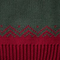 دو تکه ژاکارد طرح مثلث حاشیه کلاه و شال مثلث حاشیه صورتی