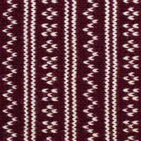 سه تکه طرح ژاکارد ریز شال و کلاه فرانسوی و دستپوش ژاکارد زرشکی