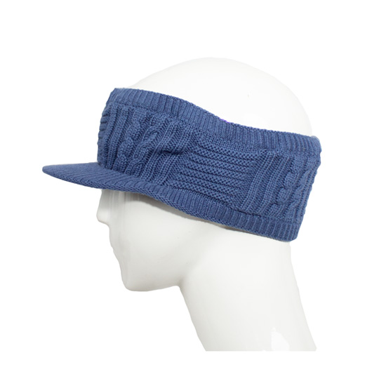 هدبند نقاب دار آران لیس لیس طرح مارپیچ هدبند-بافت-آبی-لی