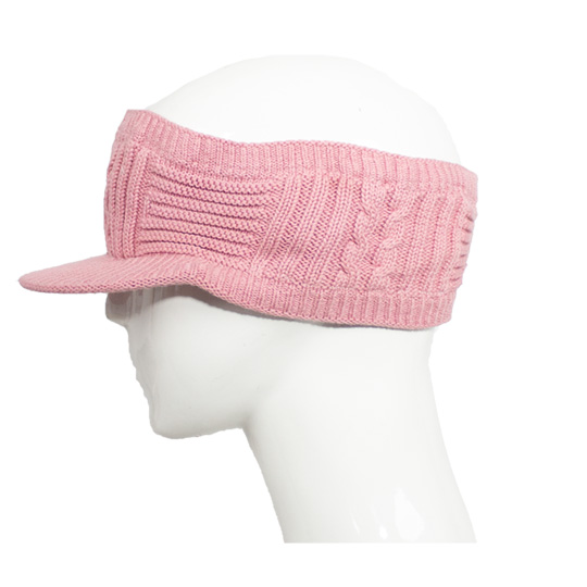 هدبند نقاب دار آران لیس لیس طرح مارپیچ هدبند-بافت-صورتی-چرک