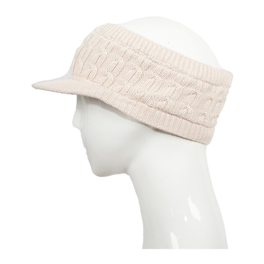 هدبند نقاب دار آران مارپیچ هدبند-بافت-کرم