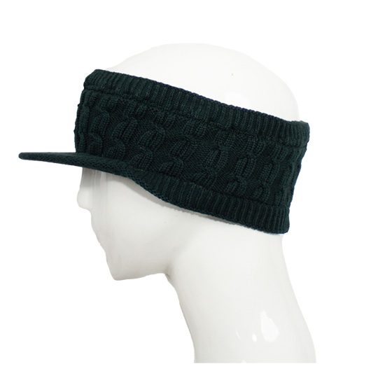 هدبند نقاب دار آران مارپیچ هدبند-بافت-سبز-تیره