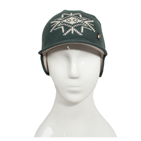 کلاه نقاب دار ژاکارد طرح گل کلاه-بافت-روگوشی-نقابدار-سبز