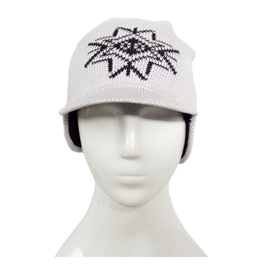 کلاه نقاب دار ژاکارد طرح گل کلاه-بافت-روگوشی-نقابدار-یخی