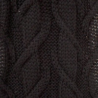 سه تکه آران طرح برگ کلاه پوم دار و شال و دستپوش کرم