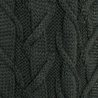 سه تکه آران طرح برگ کلاه پوم دار و شال و دستپوش کرم