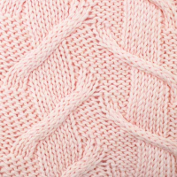 سه تکه آران طرح زیگزال کلاه فرانسوی و شال گردنی و دستپوش داخل پرز سفید