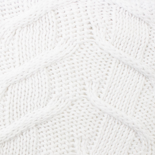 سه تکه آران طرح زیگزال طرح-بافت-سفید