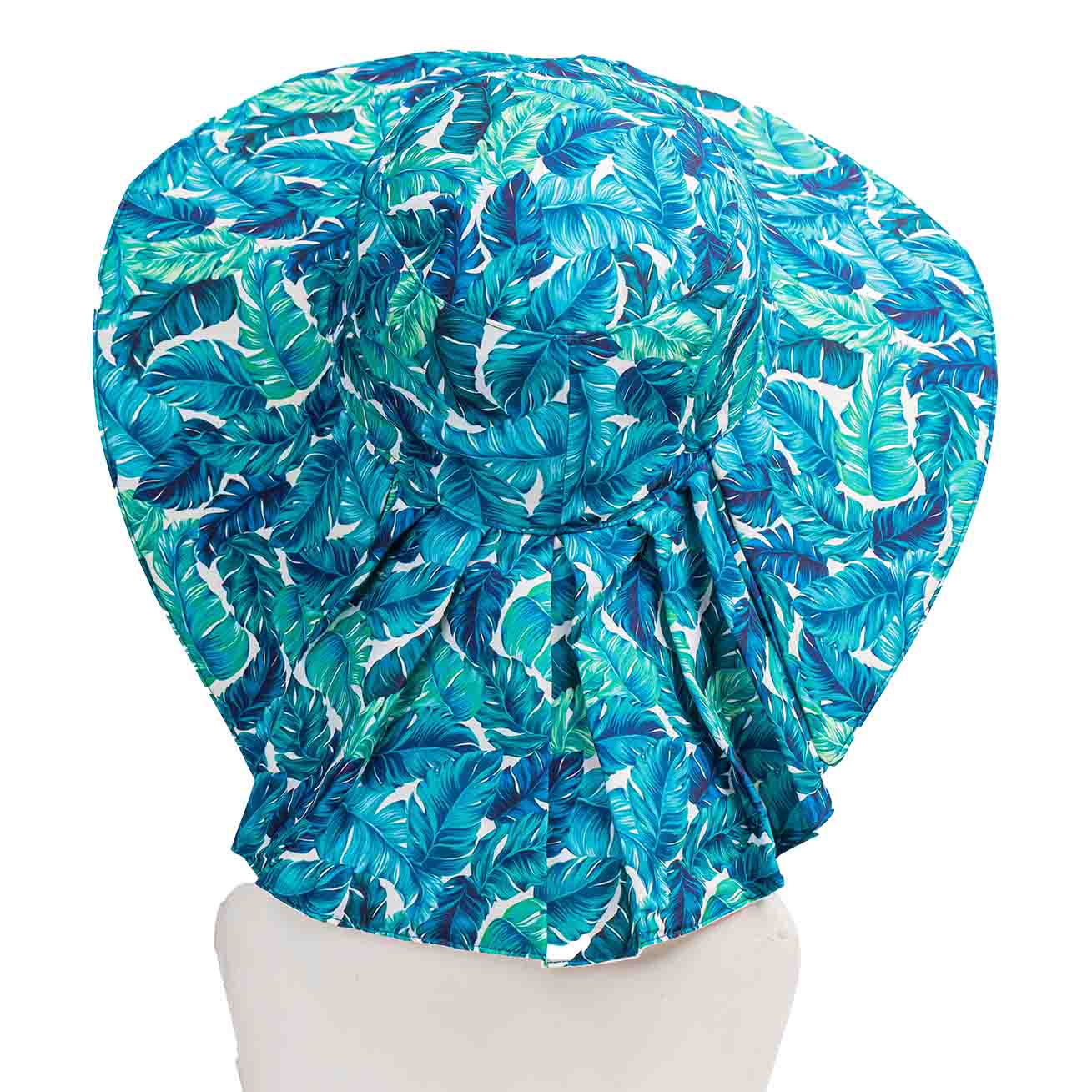 کلاه پشت پیلی دار طرح هاوایی برگی سبز پشت-پیلی-دار-هاوایی-برگی-سبز