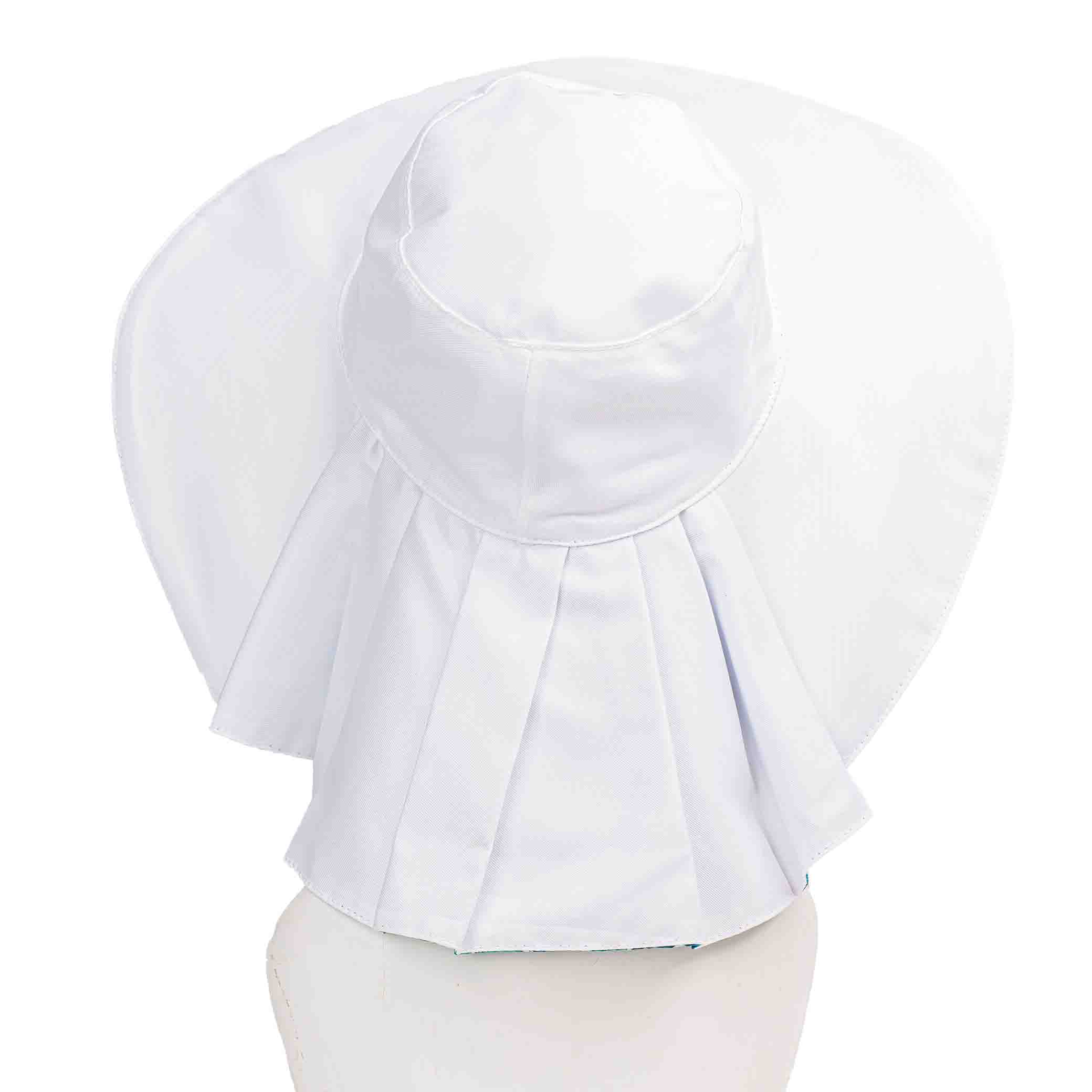 کلاه پشت پیلی دار طرح هاوایی برگی سبز پشت-پیلی-دار-هاوایی-برگی-سبز-سفید