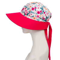 کلاه شش پر نقاب بلند گل سرخابی کلاه شش پر نقاب گل سرخابی