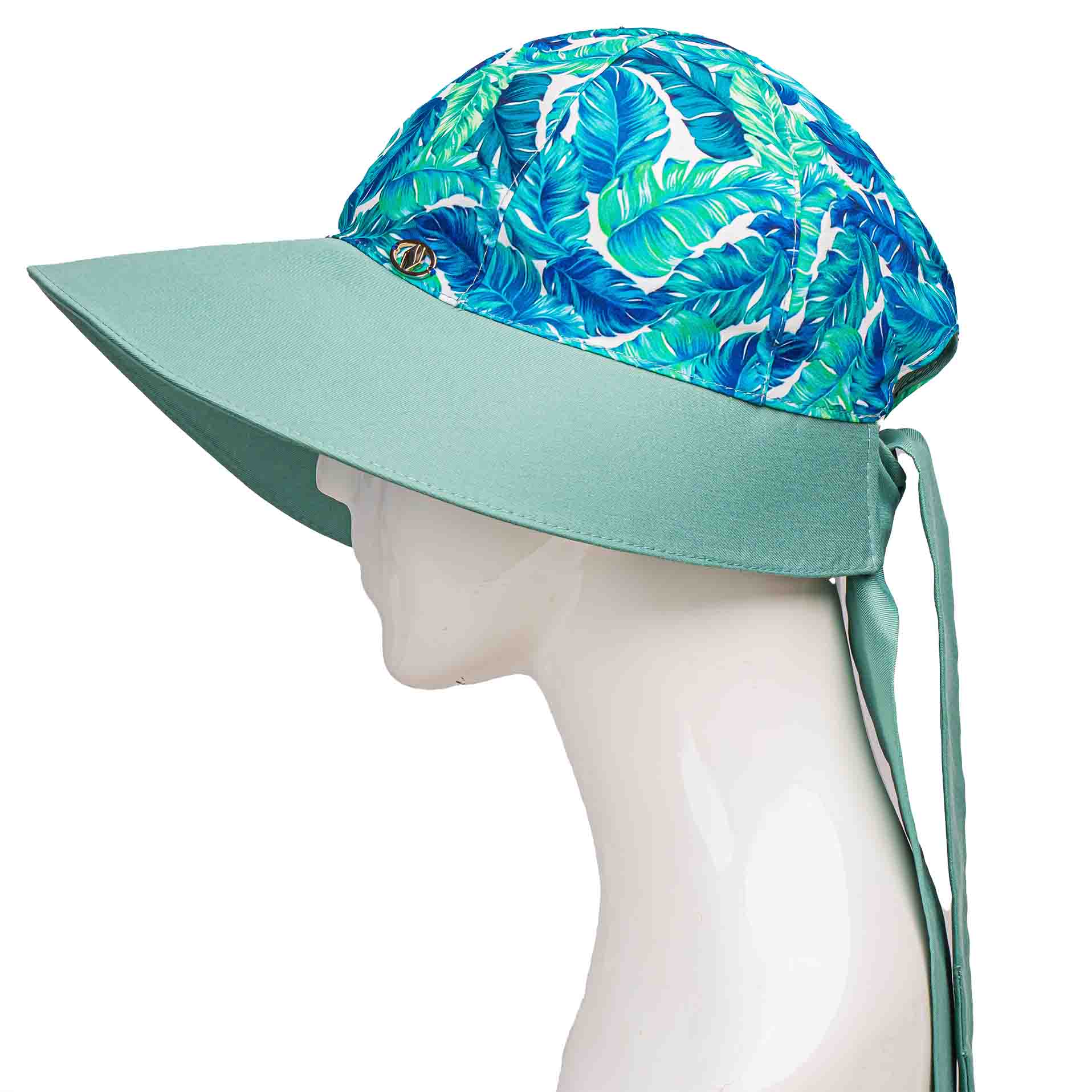کلاه شش پر نقاب هاوایی برگی سبز شش-پر-نقاب-بلند-هاوایی-برگی-سبز