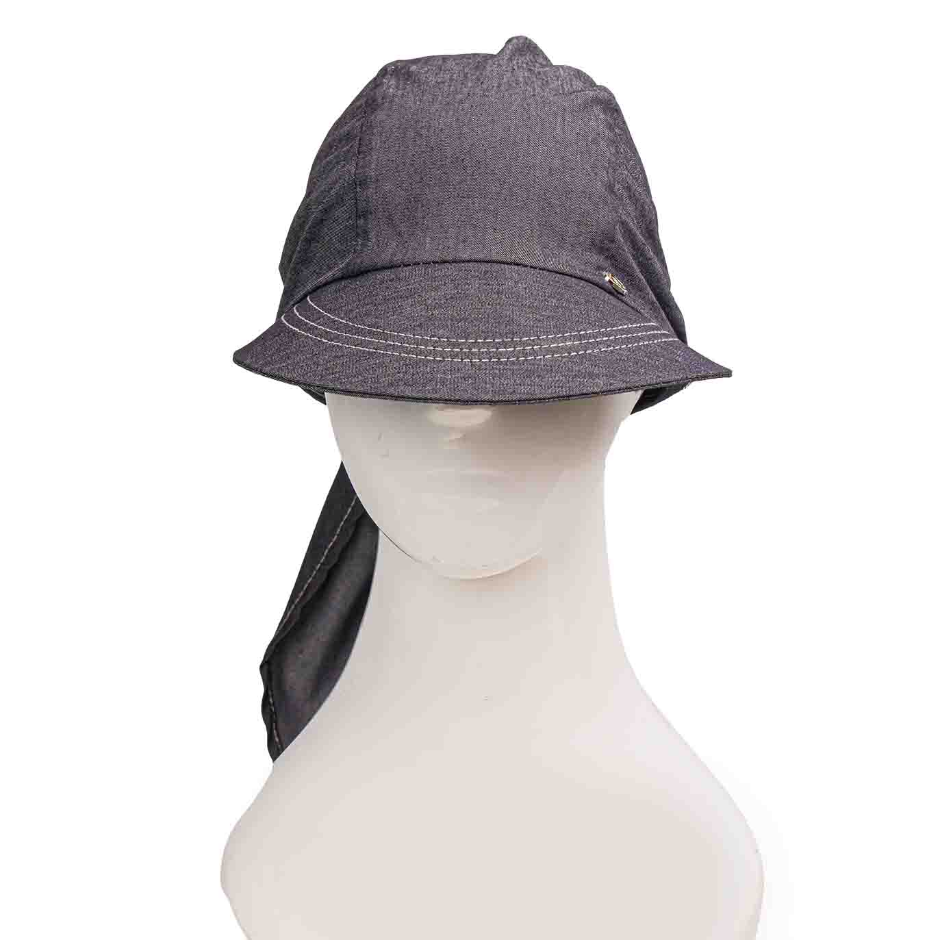 کلاه گره ای یکرو جین طوسی تیره گره-ای-یکرو-جین