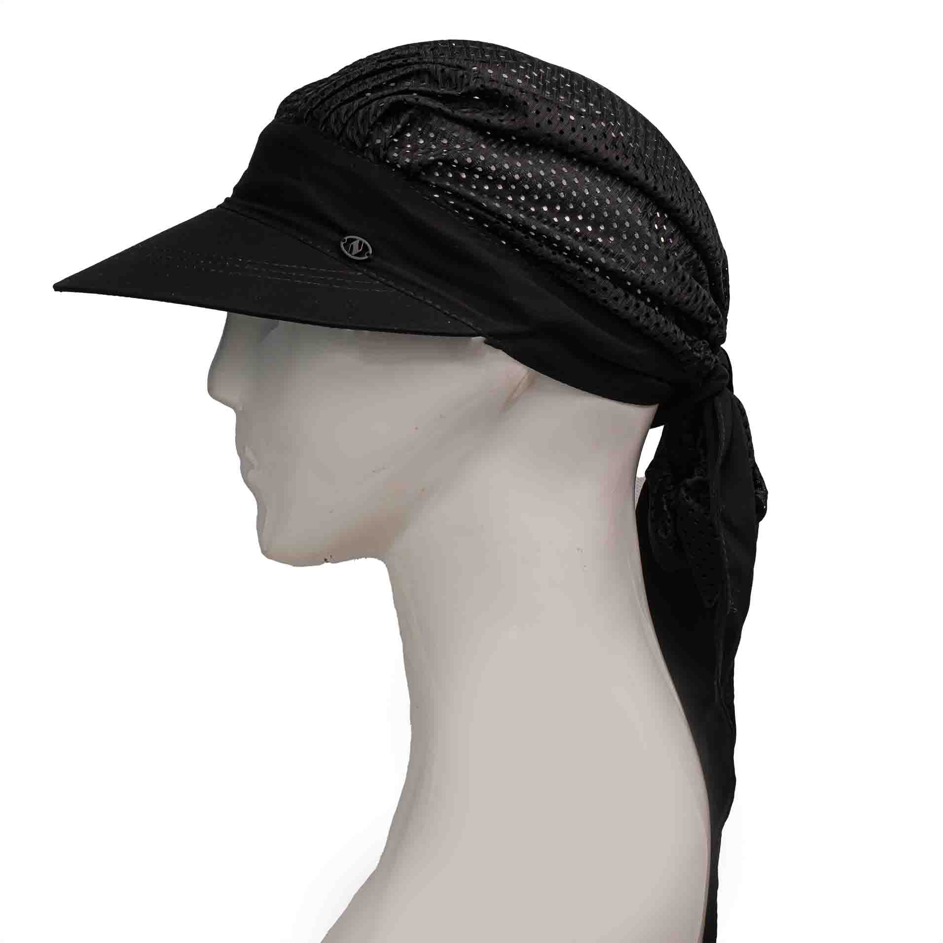 کلاه پشت کش دار ساده توری پشت-کش-دار-توری-مشکی