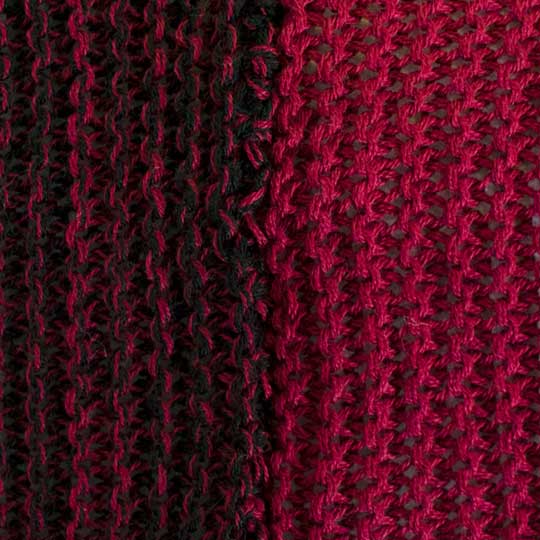 شال بافت رو رینگی بافت-زرشکی