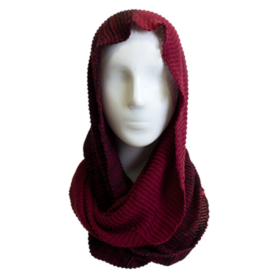 شال بافت رو رینگی شال-رینگی-زرشکی